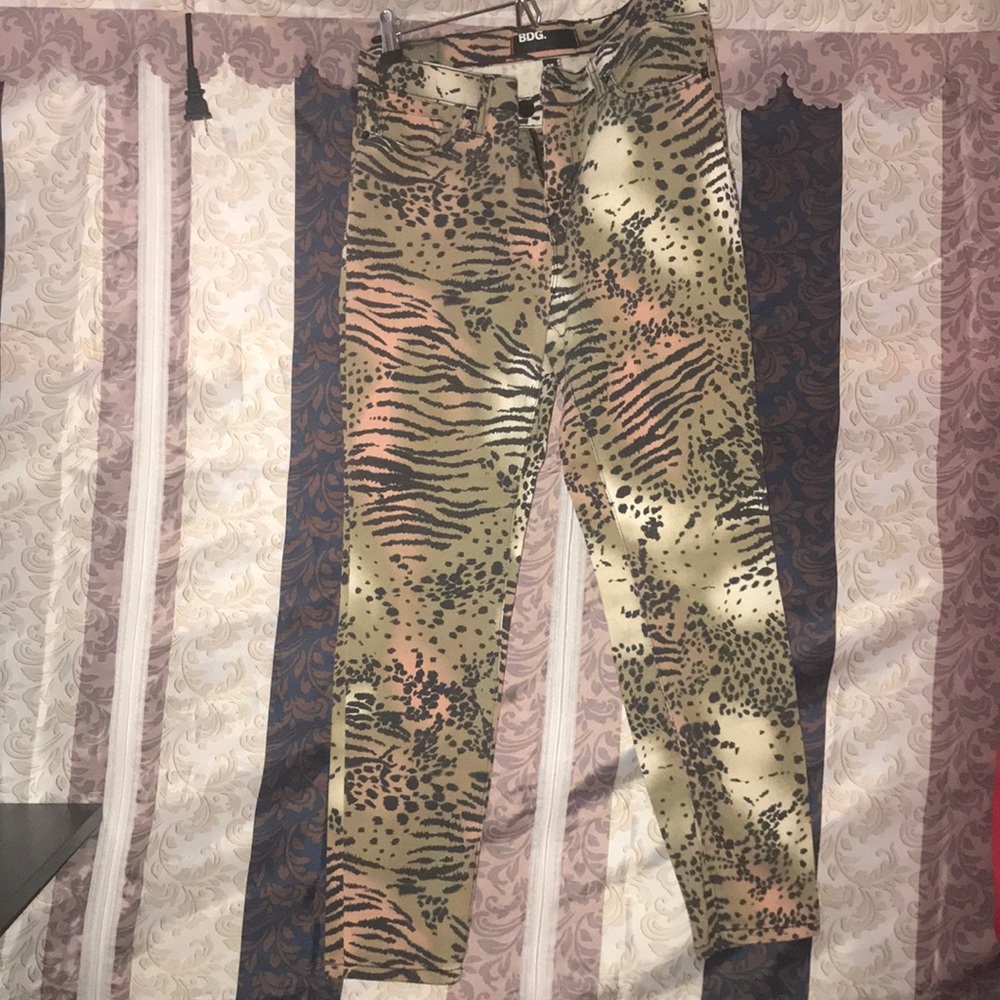 Exotic animal print high waisted jeans from U.O.